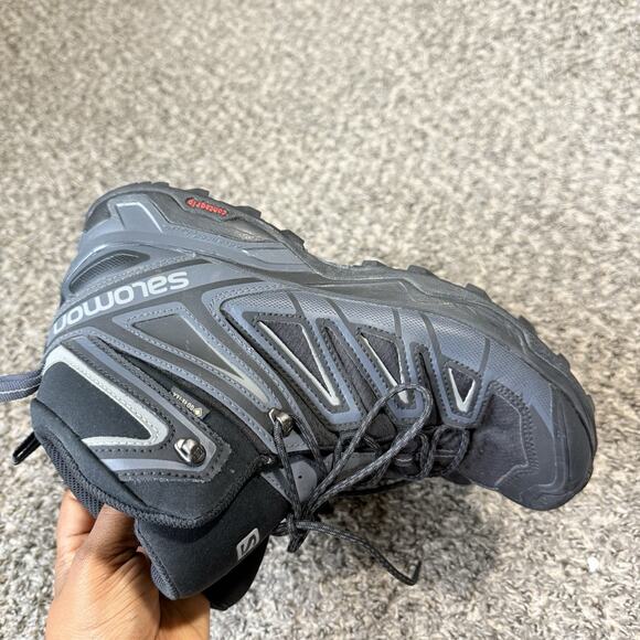 Salomon X Ultra 3 GTX Gore-Tex Mid Top Hiking Boots Weatherproof Men 10.5 Black - Picture 3 of 10